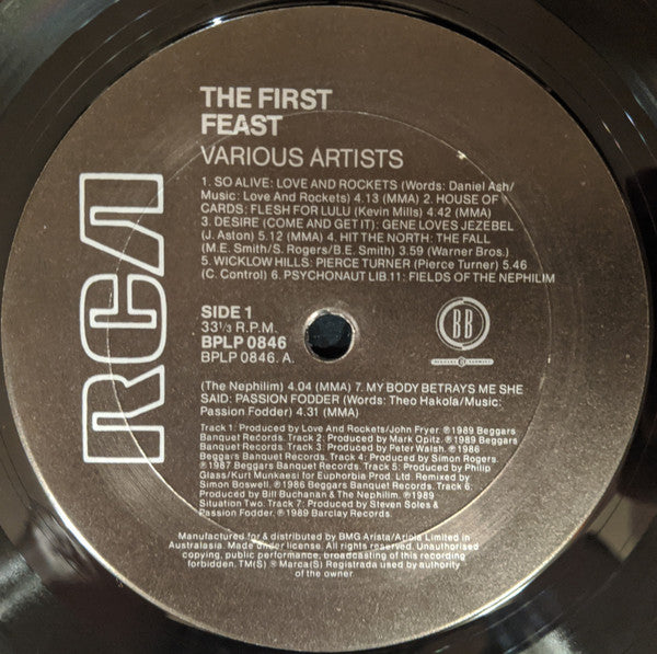 Various : The First Feast (LP, Comp)