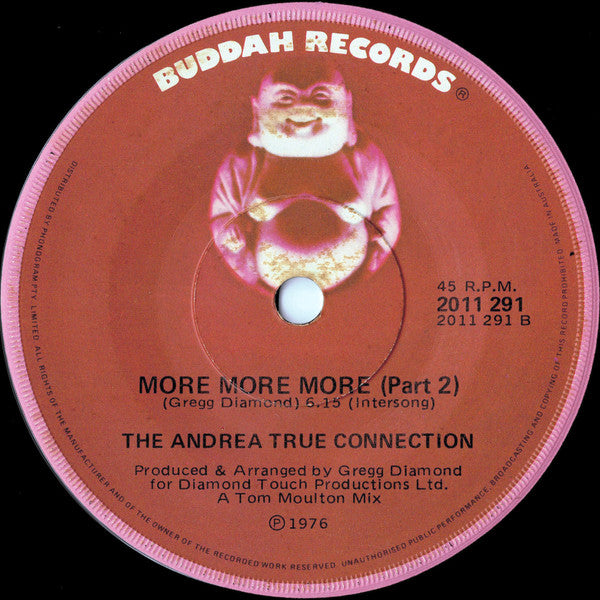 Andrea True Connection : More, More, More (7", Single)