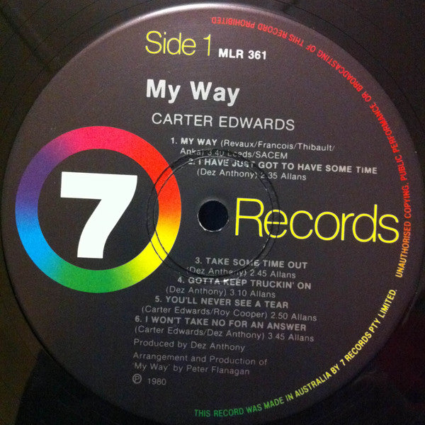 Carter Edwards : My Way (LP)