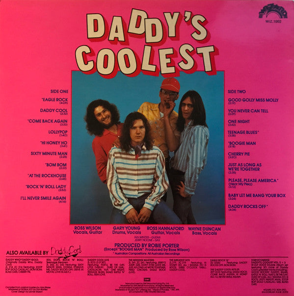 Daddy Cool (5) : Daddy's Coolest - The 20 Greatest Hits Of Daddy Cool (LP, Comp)