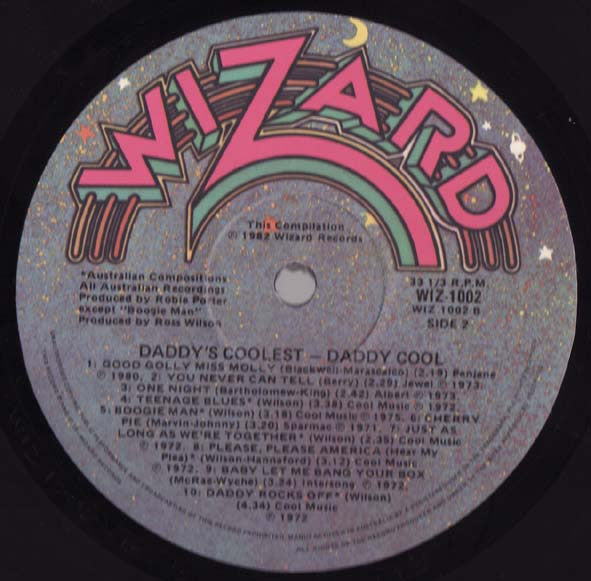 Daddy Cool (5) : Daddy's Coolest - The 20 Greatest Hits Of Daddy Cool (LP, Comp)