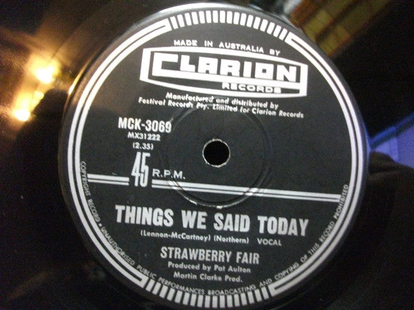 Strawberry Fair (2) : Come Back & Shake Me (7")