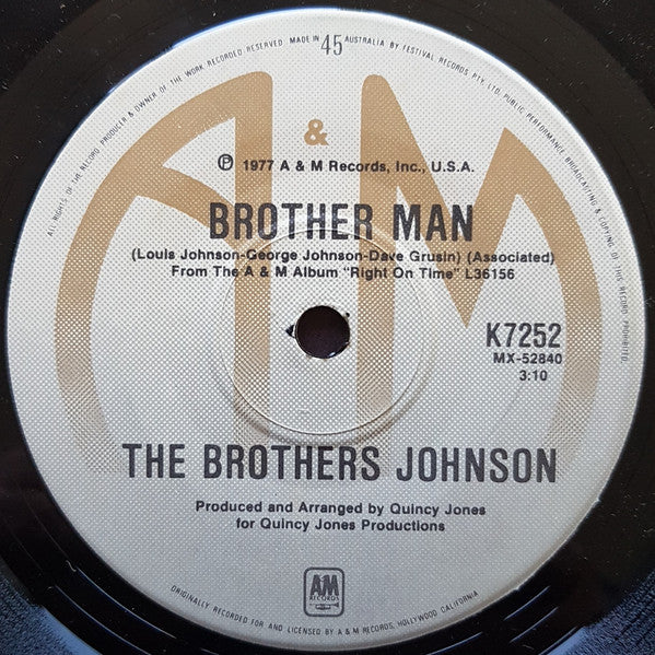 The Brothers Johnson* : Ride-O-Rocket (7", Single)