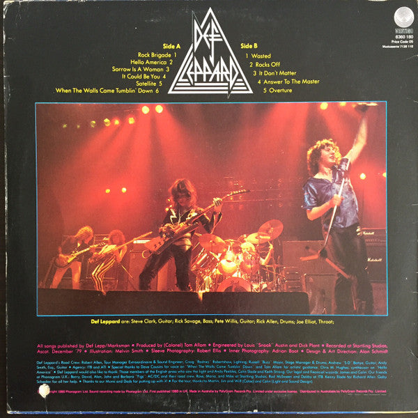 Def Leppard : On Through The Night (LP, Album)