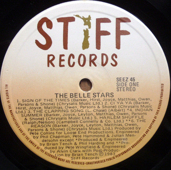 The Belle Stars : The Belle Stars (LP, Album)