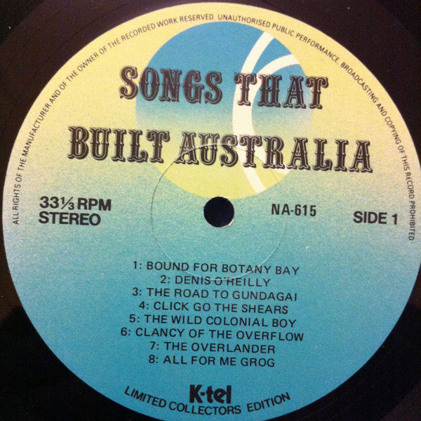 Unknown Artist : Songs That Built Australia (LP)