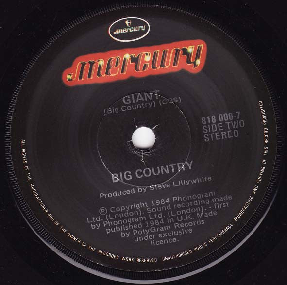 Big Country : Wonderland (7")