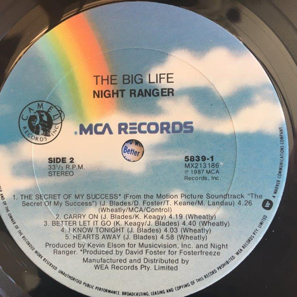 Night Ranger : Big Life (LP, Album)