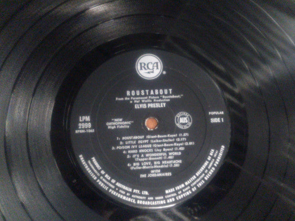 Elvis Presley : Roustabout (LP, Album, Mono)