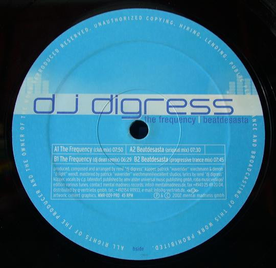 DJ Digress : The Frequency / Beatdesasta (12")