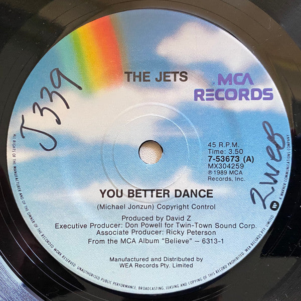 The Jets : You Better Dance (7", Single, Ltd)