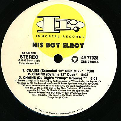 His Boy Elroy (2) : Chains (12&quot;)