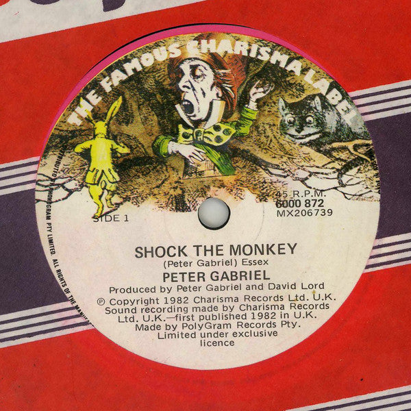 Peter Gabriel : Shock The Monkey (7", Single)