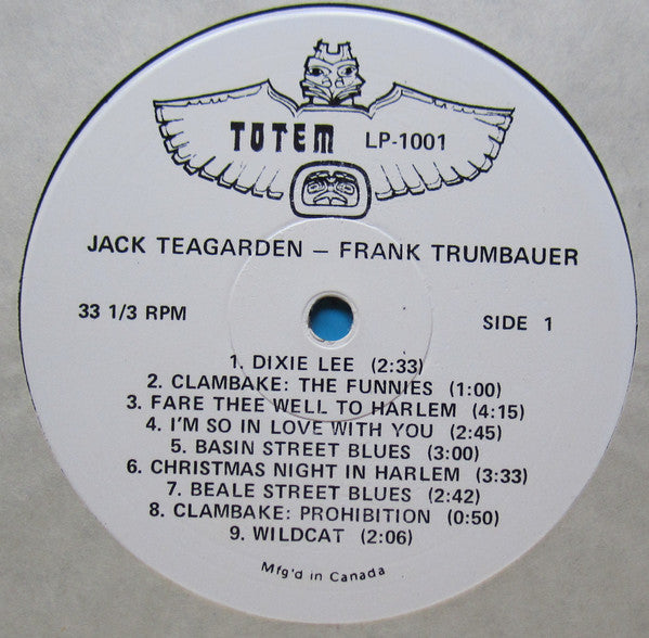 Jack Teagarden - Frankie Trumbauer : TNT (LP, Comp, Mono)