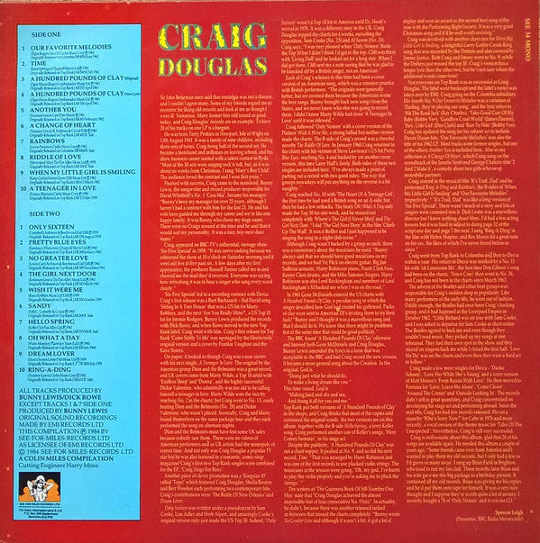 Craig Douglas (2) : Only 16 (LP, Comp, Mono)