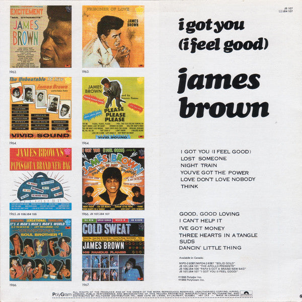 James Brown : I Got You (I Feel Good) (LP, Mono, RE)