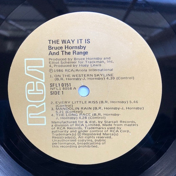 Bruce Hornsby And The Range : The Way It Is (LP, Album)
