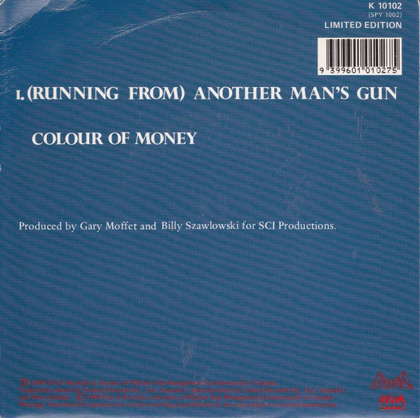 Ray Lyell And The Storm : (Running From) Another Man's Gun / Colour Of Money (7", Single)