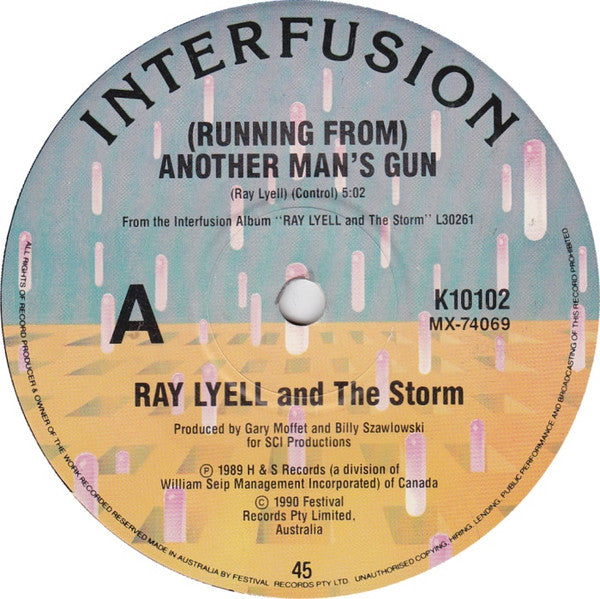 Ray Lyell And The Storm : (Running From) Another Man's Gun / Colour Of Money (7", Single)