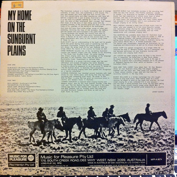 Various : My Home On The Sunburnt Plains (LP, Comp)