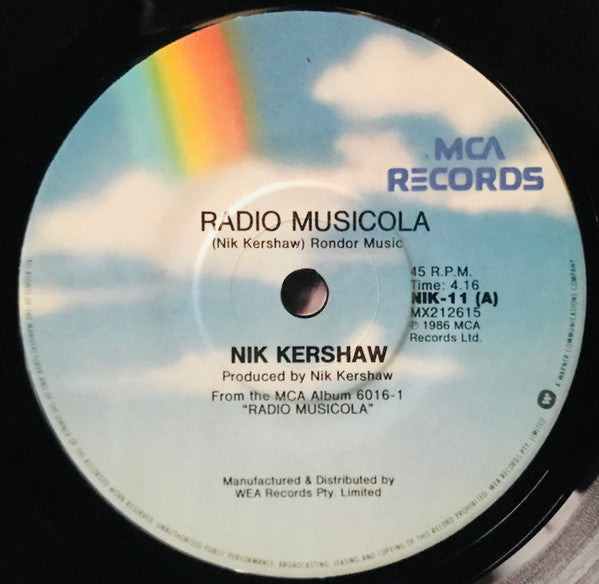 Nik Kershaw : Radio Musicola (7", Single)