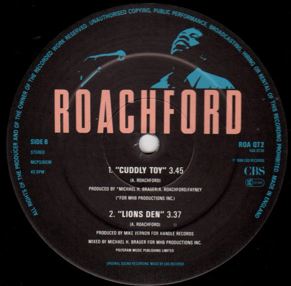 Roachford : Cuddly Toy (X-Rated Acid Toy Mix) (12", Single)