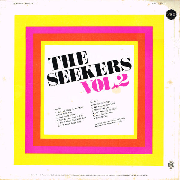 The Seekers : Vol. 2 (LP, Club)