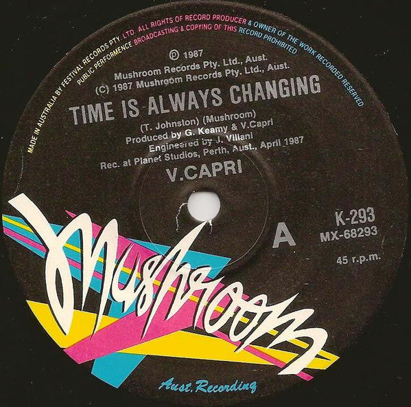 V Capri : Time Is Always Changing (7", Single)