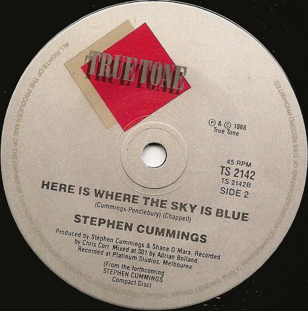Stephen Cummings : A Life Is A Life (7", Single)