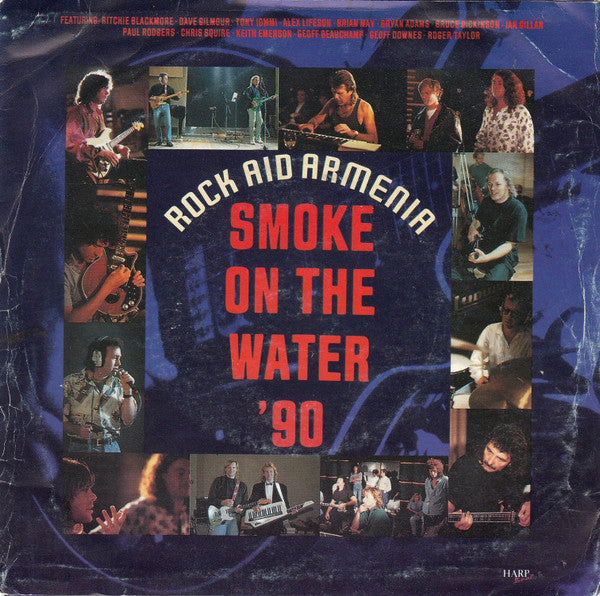 Rock Aid Armenia : Smoke On The Water '90 (7", Single, Ltd)