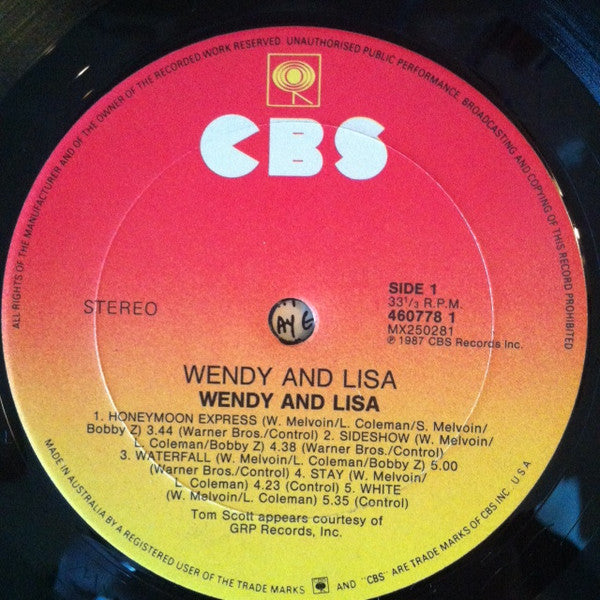 Wendy & Lisa : Wendy And Lisa (LP, Album)