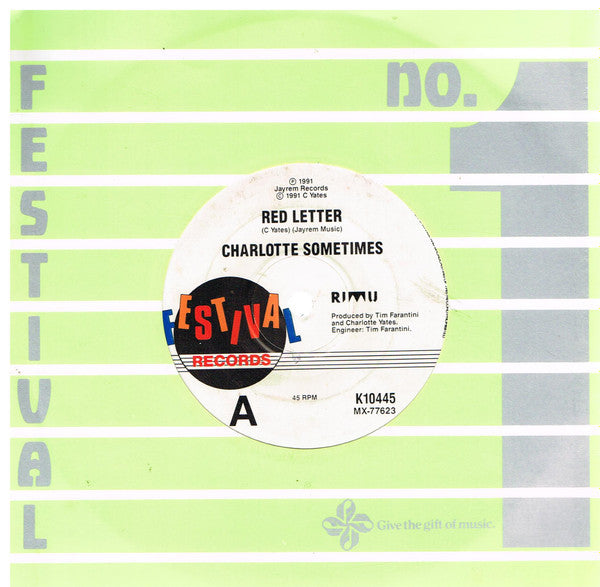 Charlotte Sometimes (2) : Red Letter (7&quot;, Single)