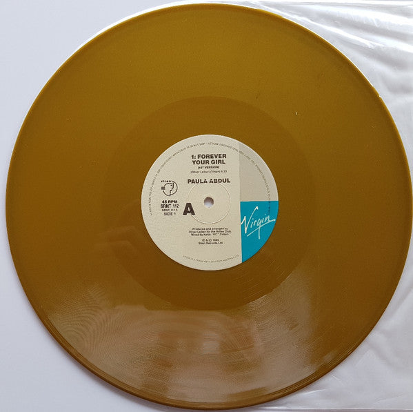 Paula Abdul : Forever Your Girl (12", Ltd, Gol)