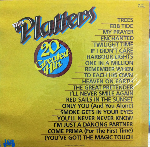 The Platters : 20 Greatest Hits (LP, Comp)