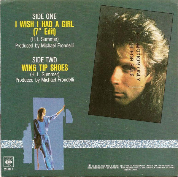 Henry Lee Summer : I Wish I Had A Girl (7", Single)