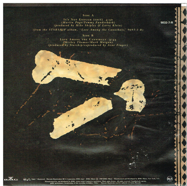 Starship (2) : It's Not Enough (7", Single)