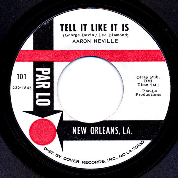 Aaron Neville : Tell It Like It Is / Why Worry (7", Single, Styrene, Mon)