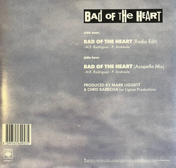 George LaMond : Bad Of The Heart (7", Single)
