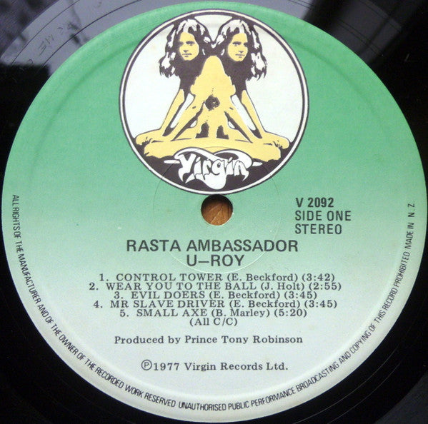 U-Roy : Rasta Ambassador (LP, Album)