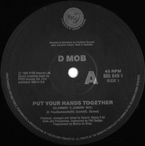 D Mob : Put Your Hands Together (12")