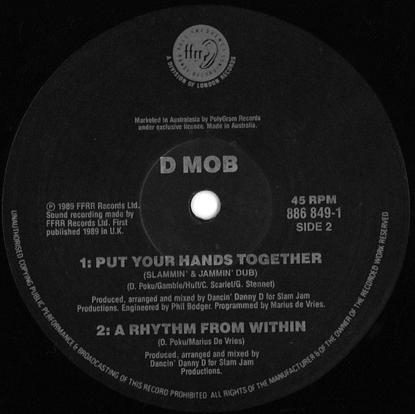 D Mob : Put Your Hands Together (12")