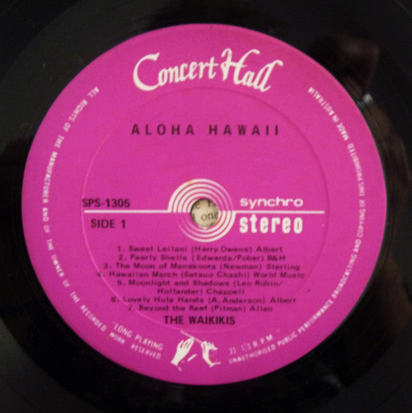 The Waikiki's : Aloha Hawaii (LP)