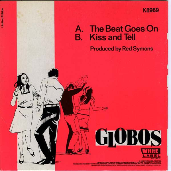 Globos : The Beat Goes On (7", Single, Ltd)