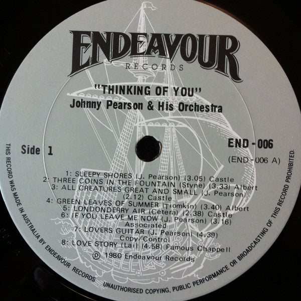 Johnny Pearson & His Orchestra : Thinking Of You (LP, Comp)