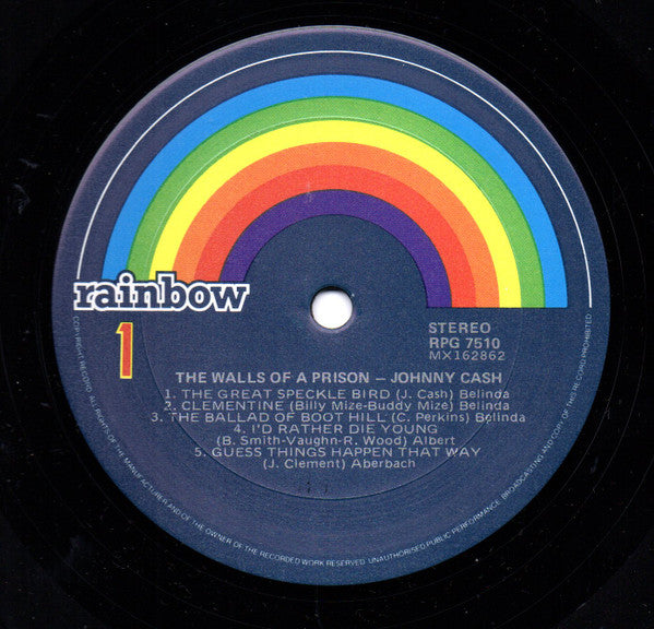 Johnny Cash : The Walls Of A Prison (LP, Comp, RE)