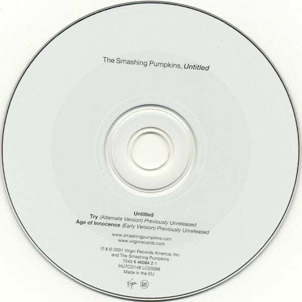 The Smashing Pumpkins : Untitled (CD, Single)