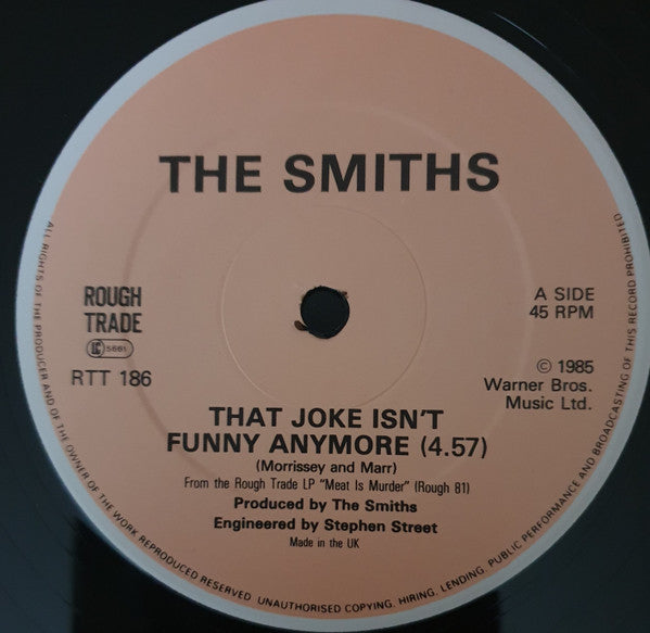 The Smiths : That Joke Isn't Funny Anymore (12", Single, CBS)