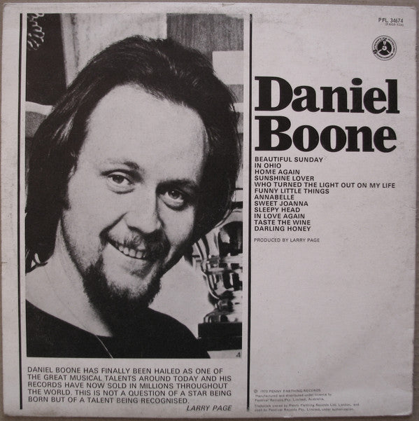 Daniel Boone : Daniel Boone (LP)