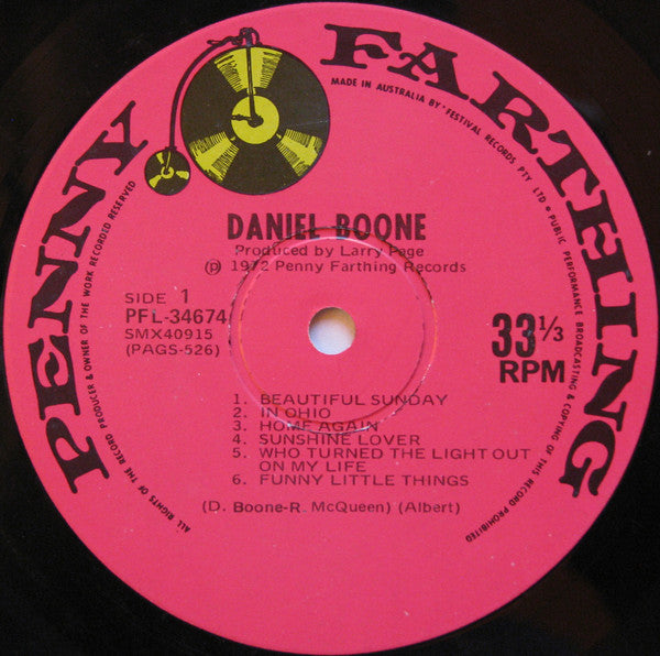 Daniel Boone : Daniel Boone (LP)