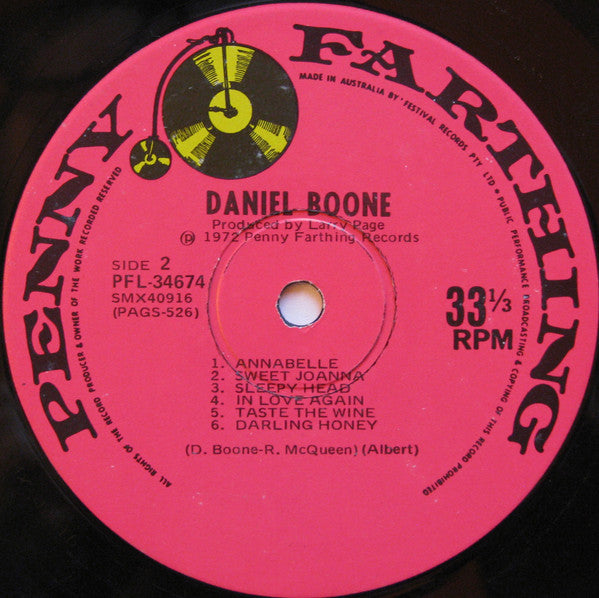 Daniel Boone : Daniel Boone (LP)